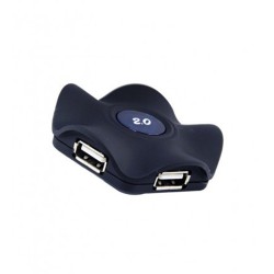 Havit USB Male to Quad USB Female Black Hub